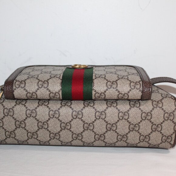 NEW Gucci Beauty Cosmetic Toiletry Bag GG Supreme Marmont Web Handbag 751811 - Picture 3 of 12